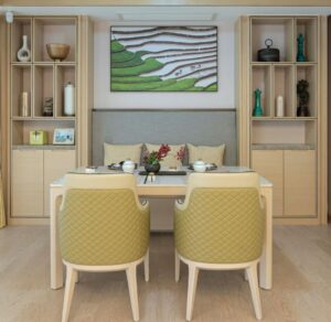 من أفكار المساحات الصغيرة معيشة وسفرة معا (بيكسل)