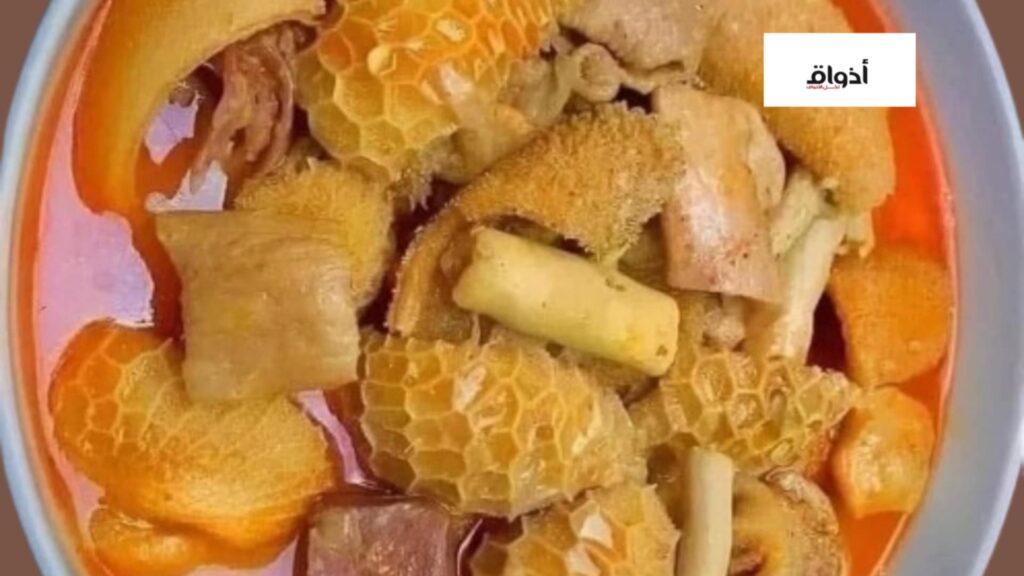 طريقة عمل طاجن الكرشة والفشة بالصلصة