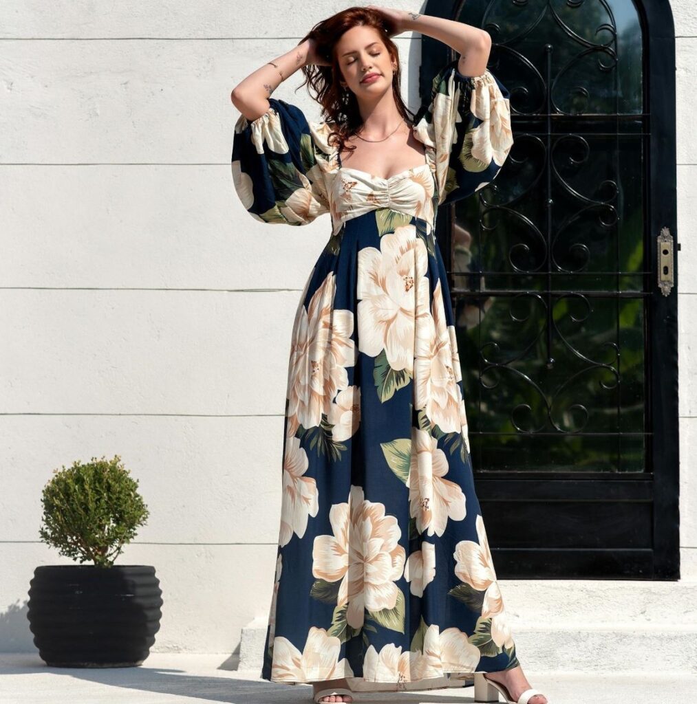 موضة الفستان المطبوع من أذواق (بكسيلز)